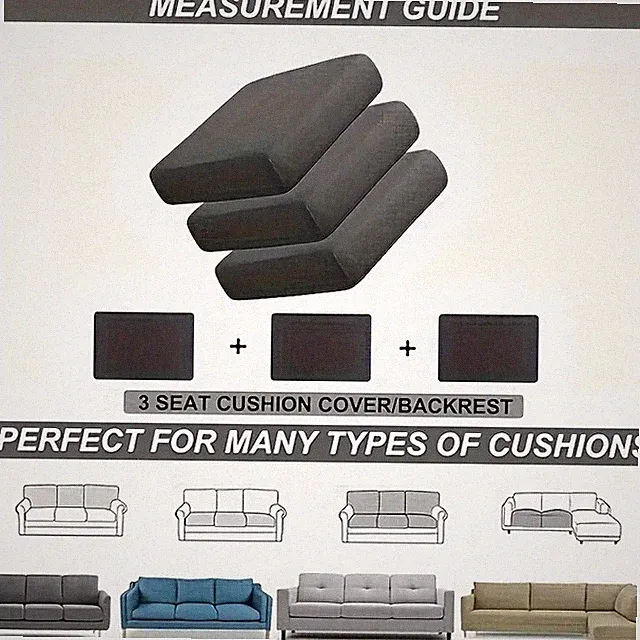 Sofa Cover Adjustable Elastic for Sofa Seat Cover 3+1 seater L shaped full set