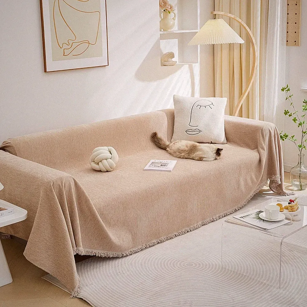 Sofa Cover Chenille Large 71x102 Waterproof Slipcover for Sectional Couch