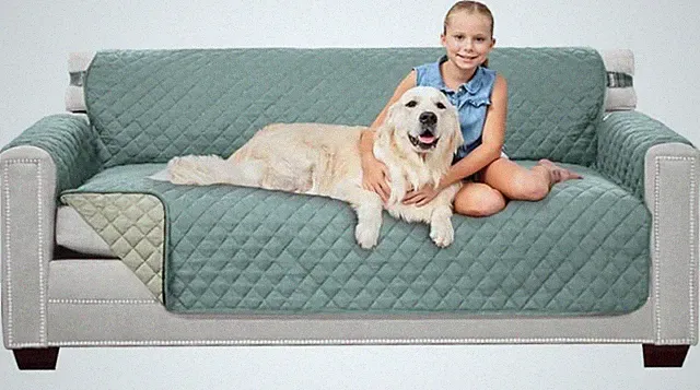 Sofa Cover Couch Triple Seater Quilted Water-Resistant Slipcovers Protector
