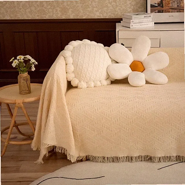 Sofa Cover for 3 Cushion Couch, Sectional Couch Cover Washable, Geometrical J...
