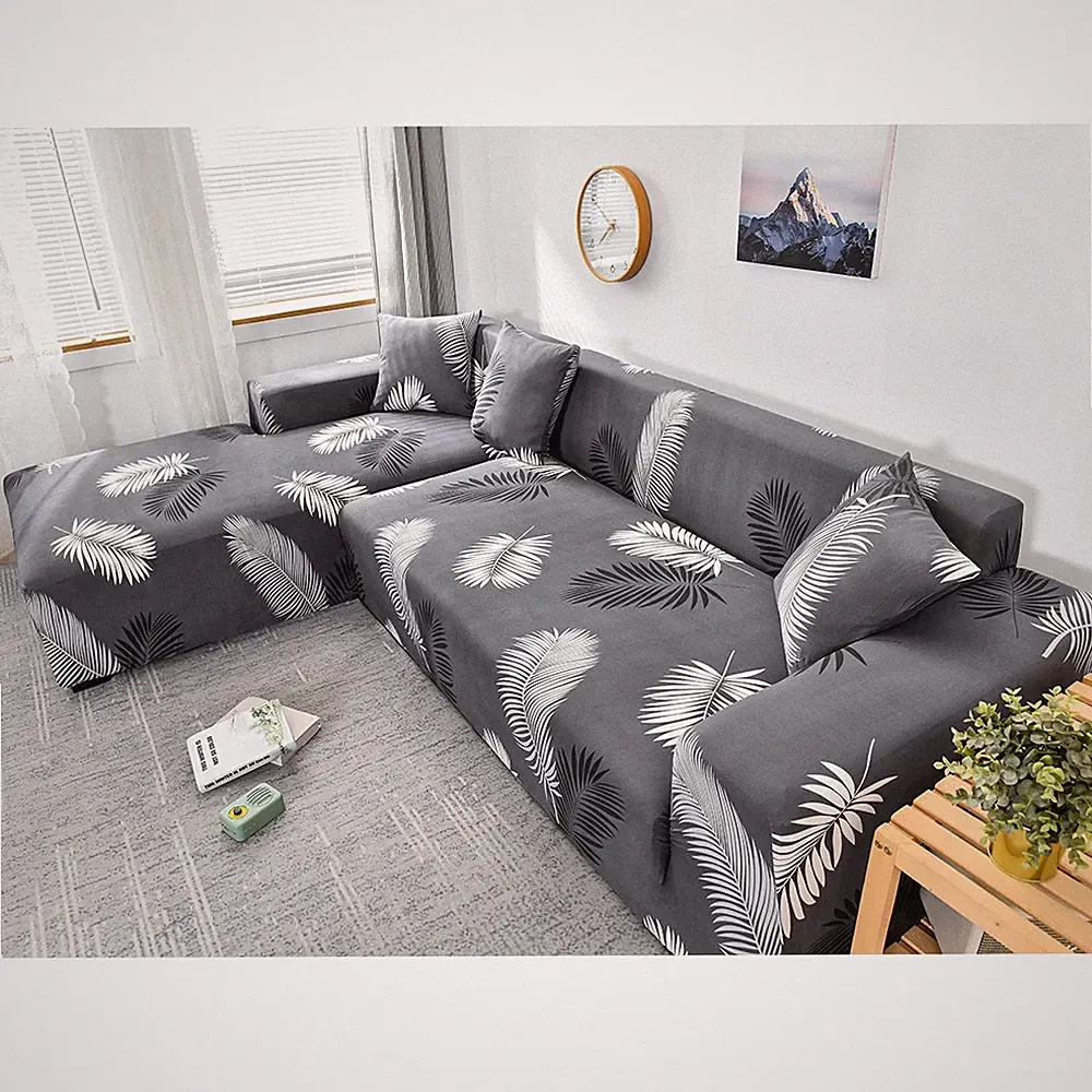 Sofa Cover for Living Room Stretch Printed Sofa Slipcover L shape Corner Sofa
