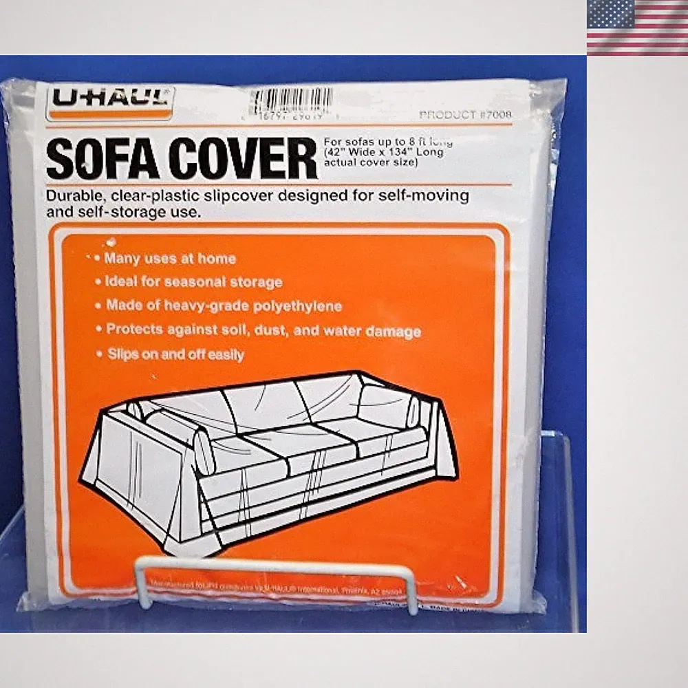 Sofa Cover for Protection Against Dust & Moisture - Fits Sofas Up to 8', 1-Pack