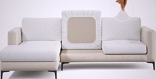 Sofa Cover Pet Proof Jacquard Stretchy Slipcover Medium Jade White Couch
