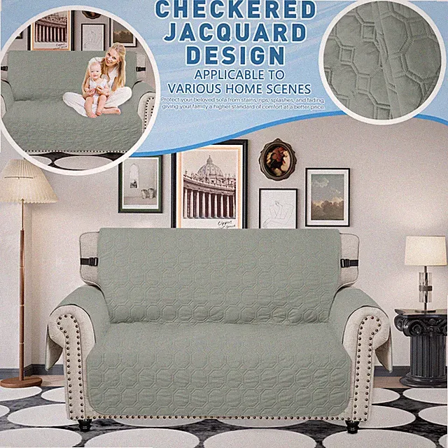 Sofa Cover Slipcover Reversible Water Resistant Couch Cover Furniture Protector