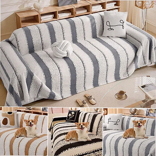 Sofa Cover Soft Sectional Couch Cover for 2/3 Cushion Couch Dog Couch Protector