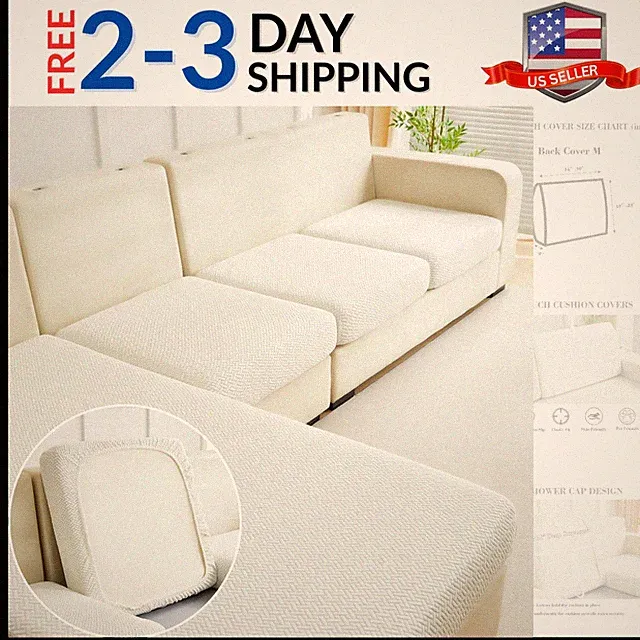 Sofa Covers Couch Covers for Sofa Pet Friendly Couch Cushion Covers Universal...