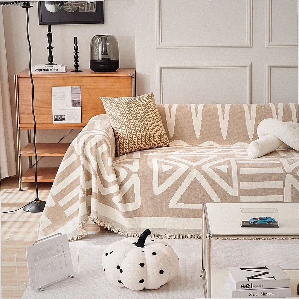 Sofa Covers for Sectional Sofa Set Boho Couch Cover for Dogs Khaki Throw Couc...