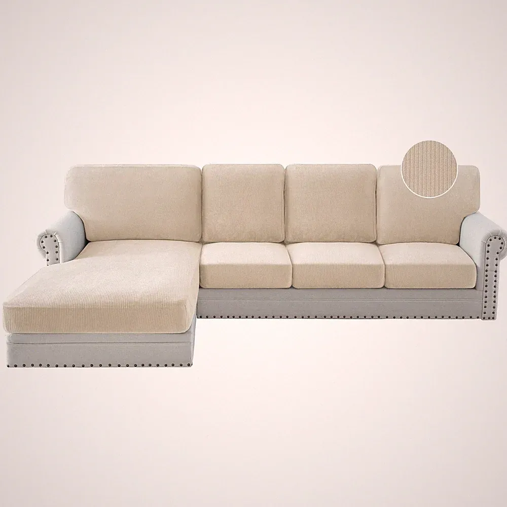 Sofa Covers for Sectional Sofa, Velvet Soft Couch Covers Couch Cushion Covers...