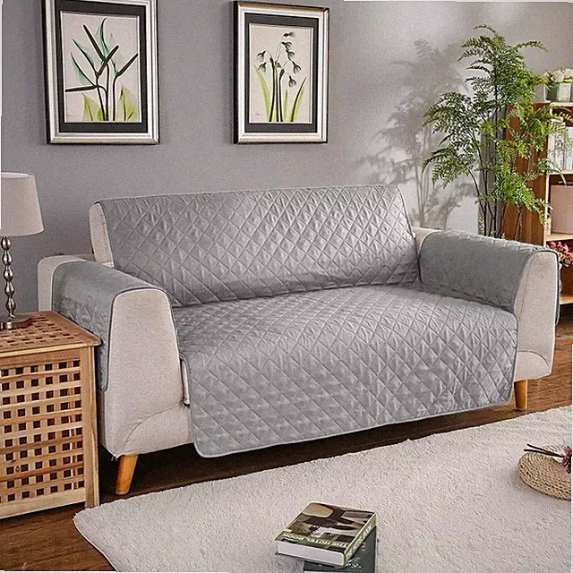 Sofa Covers Quilted Throw Washable Anti-Slip Cover Couch Furniture Protector Pet