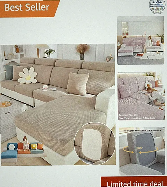 Sofa Covers Universal Stretch Washable Coffee Elastic Slipcovers for Couch