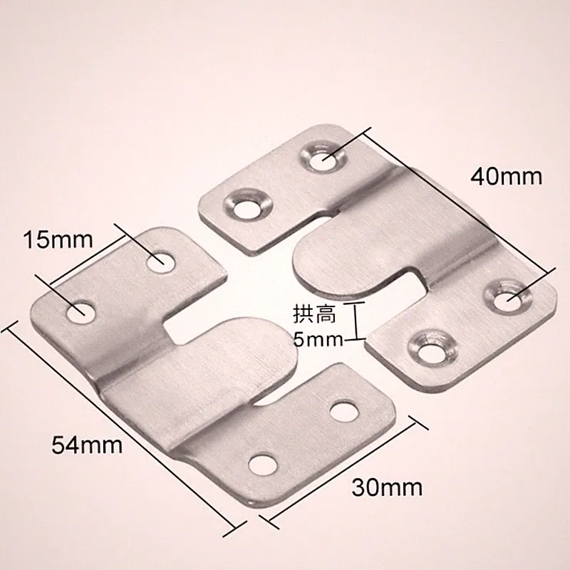 Sofa Furniture Hardware Interlock Connector Hook Bed Stainless Steel Hinge Set