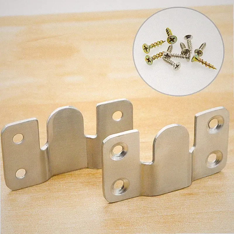 Sofa Furniture Hardware Interlock Connector Hook Bed Stainless Steel Hinge Set