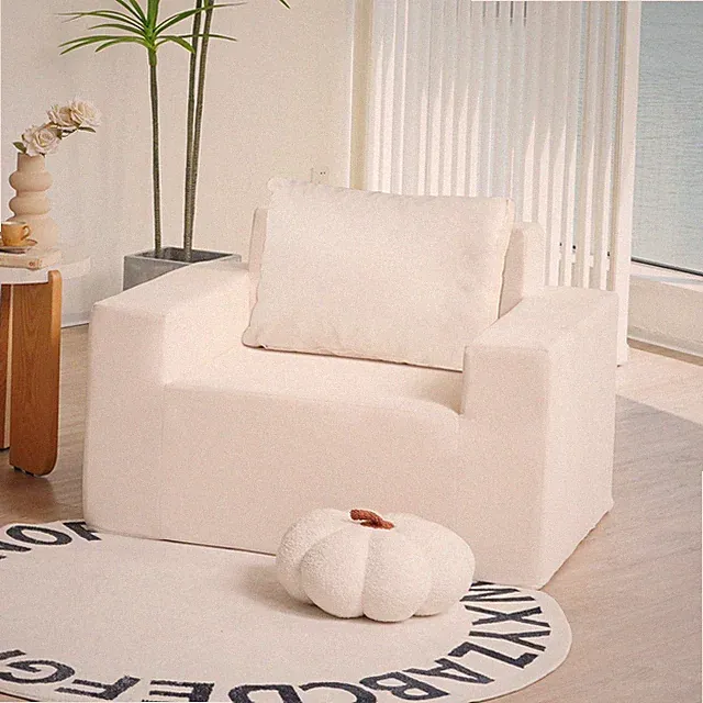 Sofa in a box Foam Sofa Couch with Pillow, Bean Bag Chairs for Adults Stuffed