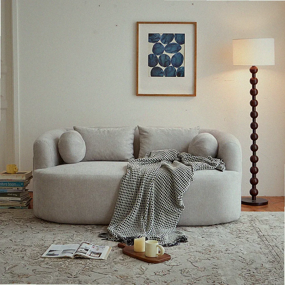 Sofa-in-a-Box, Memory Foam 2-Seater Couch, No Installation & Easy to Transport