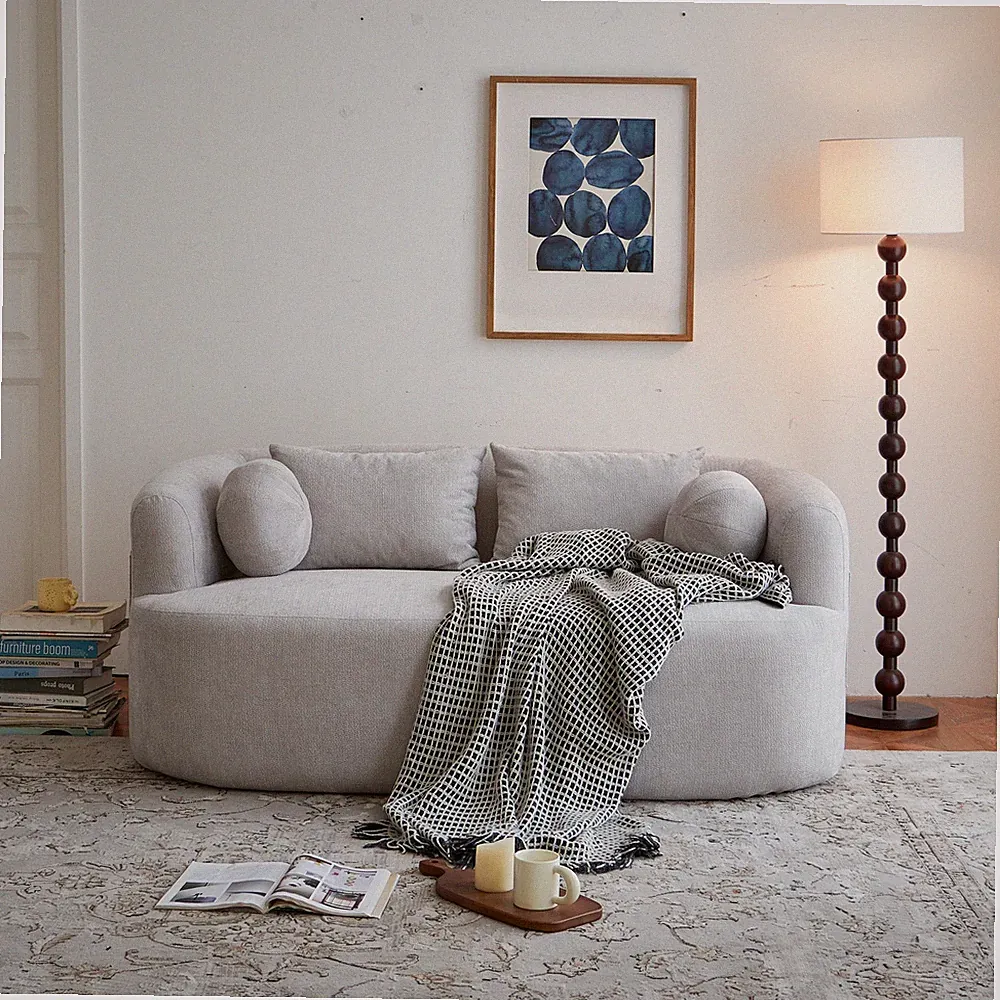 Sofa-in-a-Box, Memory Foam 2-Seater Couch, No Installation & Easy to Transport