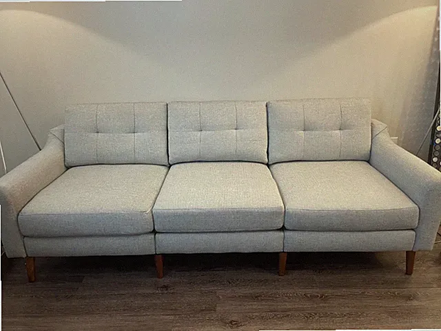 Sofa-Nomad Sofa by BURROW-NEW Gray color