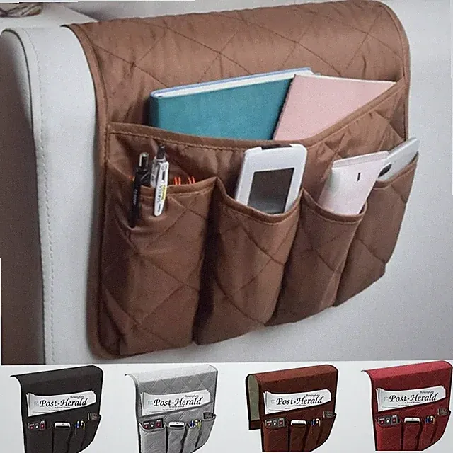 Sofa Organizer and Space Saver Draped over Recliner Armrest, Sofa, Couch