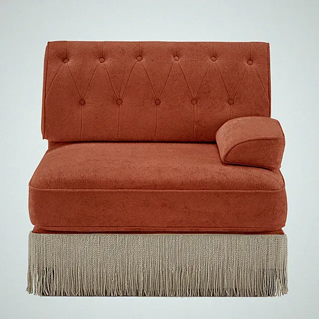 Sofa RSF Velvet -Red Brown
