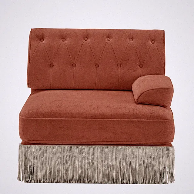 Sofa RSF Velvet -Red Brown
