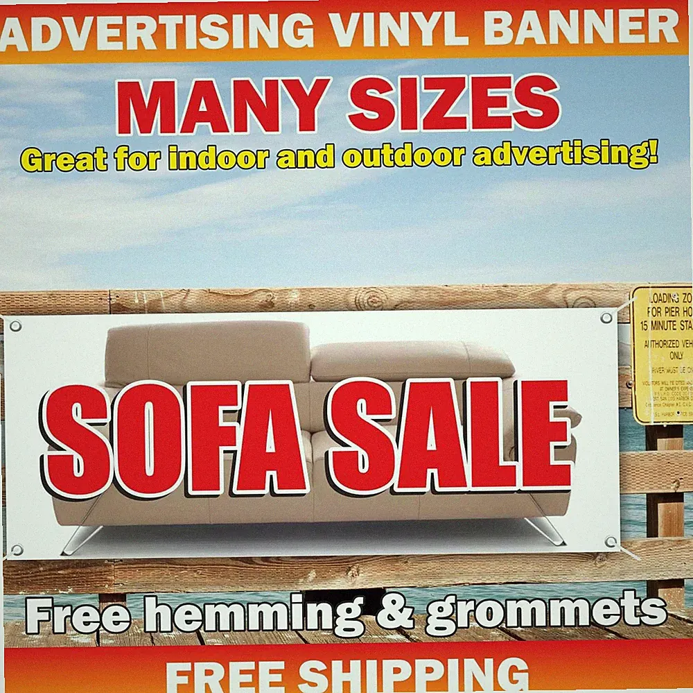 SOFA SALE Advertising Banner Vinyl Sign Bed Furniture Mattress Discount Bath