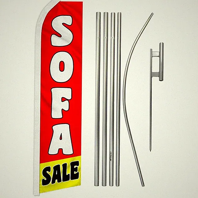 "SOFA SALE" Advertising Super Flag & Pole Kit deal discount couch sectional