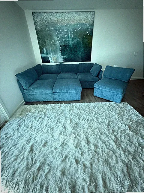 sofa sectional and wall art to compliment