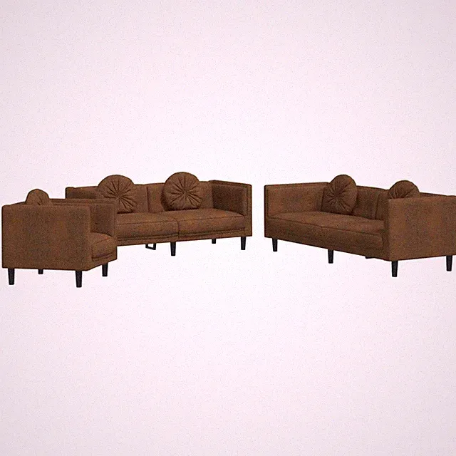 Sofa Set with Pillows Accent Upholstered Settee Living Room Velvet vidaXL