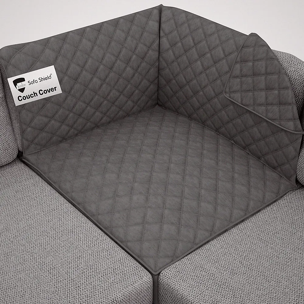 Sofa Shield® Couch Sectional Covers for Dogs, Reversible Furniture Protecto