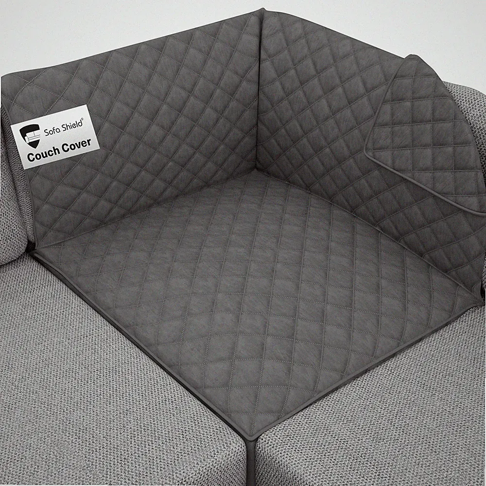Sofa Shield® Couch Sectional Covers for Dogs, Reversible Furniture Protecto