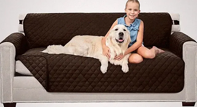 Sofa Shield Reversible Furniture Protector - chocolate