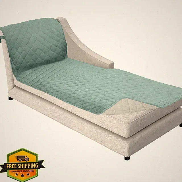 Sofa Shield Seafoam Cream Chaise Cover