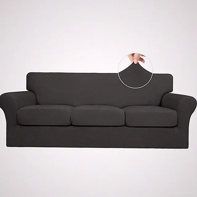 Sofa Slipcover for Pets & Kids - Washable - Dark Gray