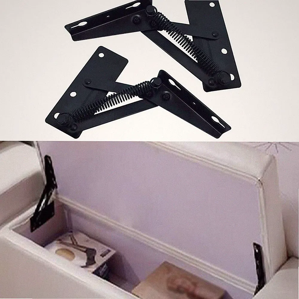 Sofa Sofa Bed Hinge Steel 2Pcs Adjustable Angle Bedding Black Funiture