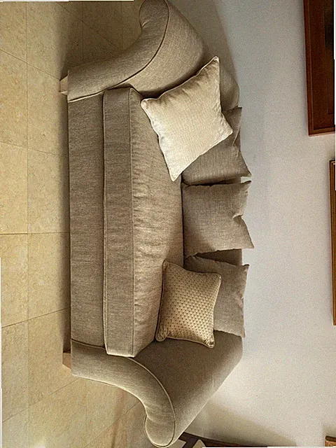 Sofa with Included Cushions 59”L 27”H 40”D