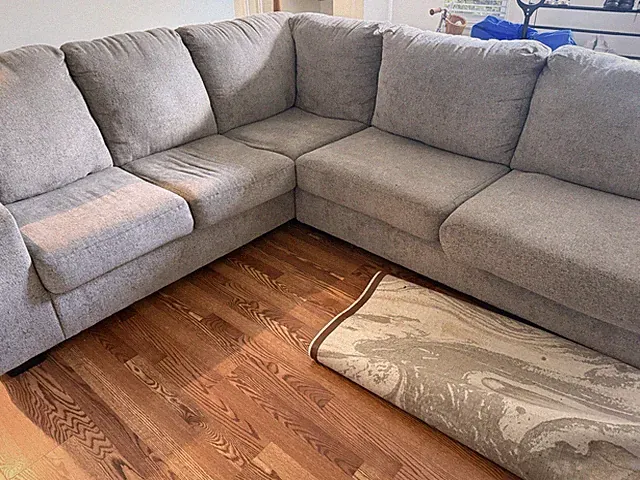Sofamania 3 Piece Sectional Sofa Gray