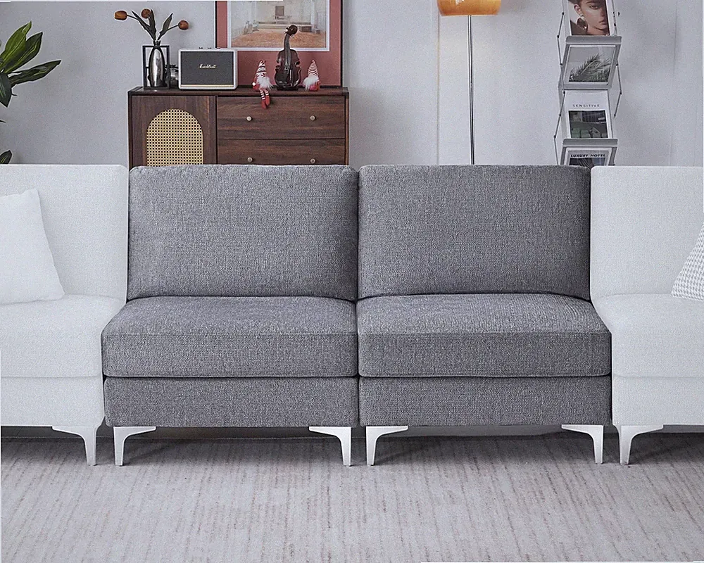 Sofas, Double Middle Seats, Grey