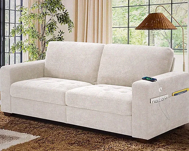 Sofas for Living Room, Chenille Loveseat Couch Set, Small