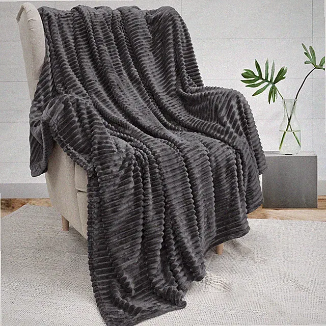 Soft Blanket Fleece Lightweight Pattern Throw for Couch Sofa Bed Chair Bedspread