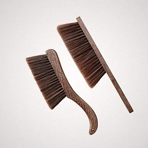 Soft Bristle Bed Sheets Sweeping Cleaning Brush with Long Wooden Hand
