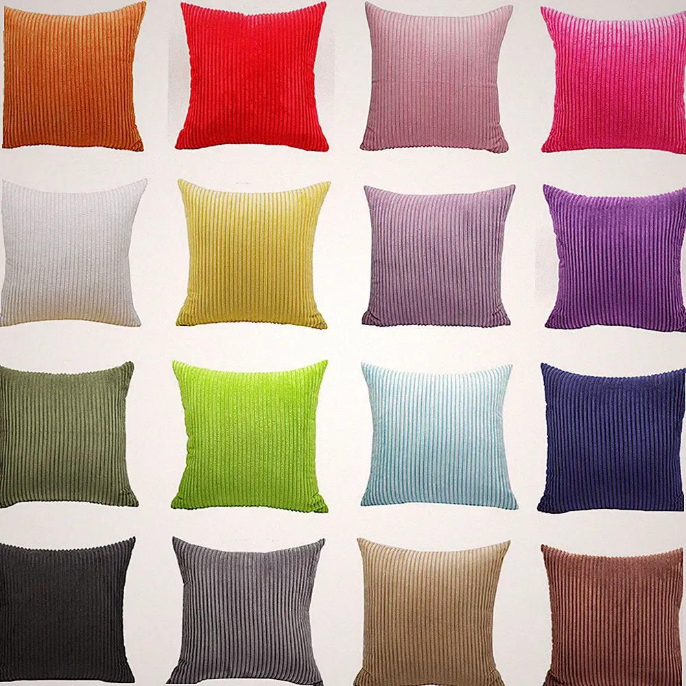 Soft Candy Color Large Cushion Cover Throw Pillow Case Home Office Sofa Decor