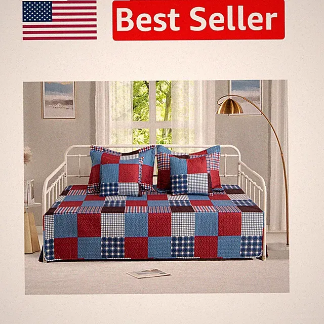 Soft Microfiber 5-Piece Daybed Cover Set for Comfort & Style - Twin Size