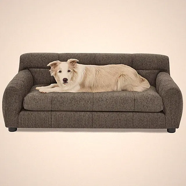 Soft Pet Sofa Couch with Backrest & Armrests for Small Medium Dogs