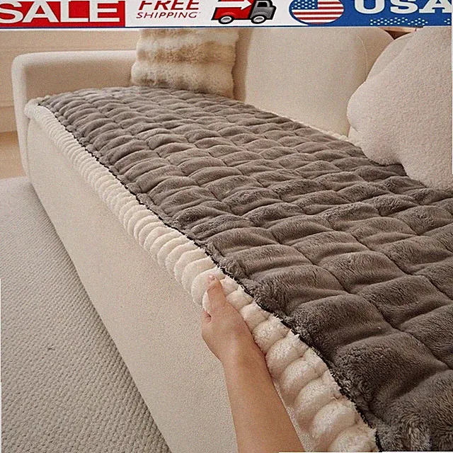 Soft Plush Pet Couch Cover Non-Slip Sofa Protector Machine Washable Furniture US