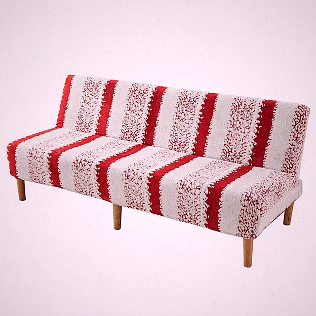 Soft Stretch Sherpa Futon Sofa Bed Cover Plush Fuzzy Slipcover Armless Folding