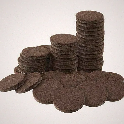 Soft Touch 4728695N Heavy Duty 1 Inch Felt Furniture Pads to Protect Hardwood