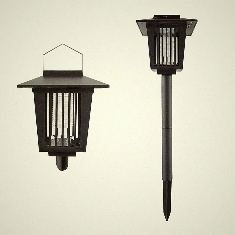 Solar Powered UV Mosquito and Bug Zapper LED Light Indoor Outdoor 23 Inches