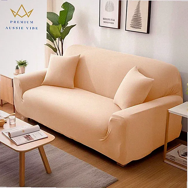 Solid Color Elastic Sofa Covers for Living Room Thicken Sectional Corner Slipcov