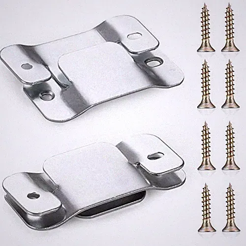 SONGTIY 4PCS Sectional Couch Connectors Furniture Connector, Premium Metal Sofa