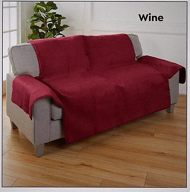 south street loft faux fur cover loveseat Navy or Wine