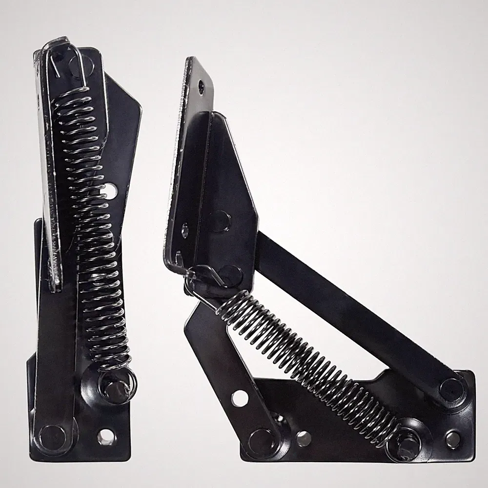 Spring Hinge (1 Pair) 90 Degree Folding Lifting Bracket, Sofa Bed Hinge, Su...